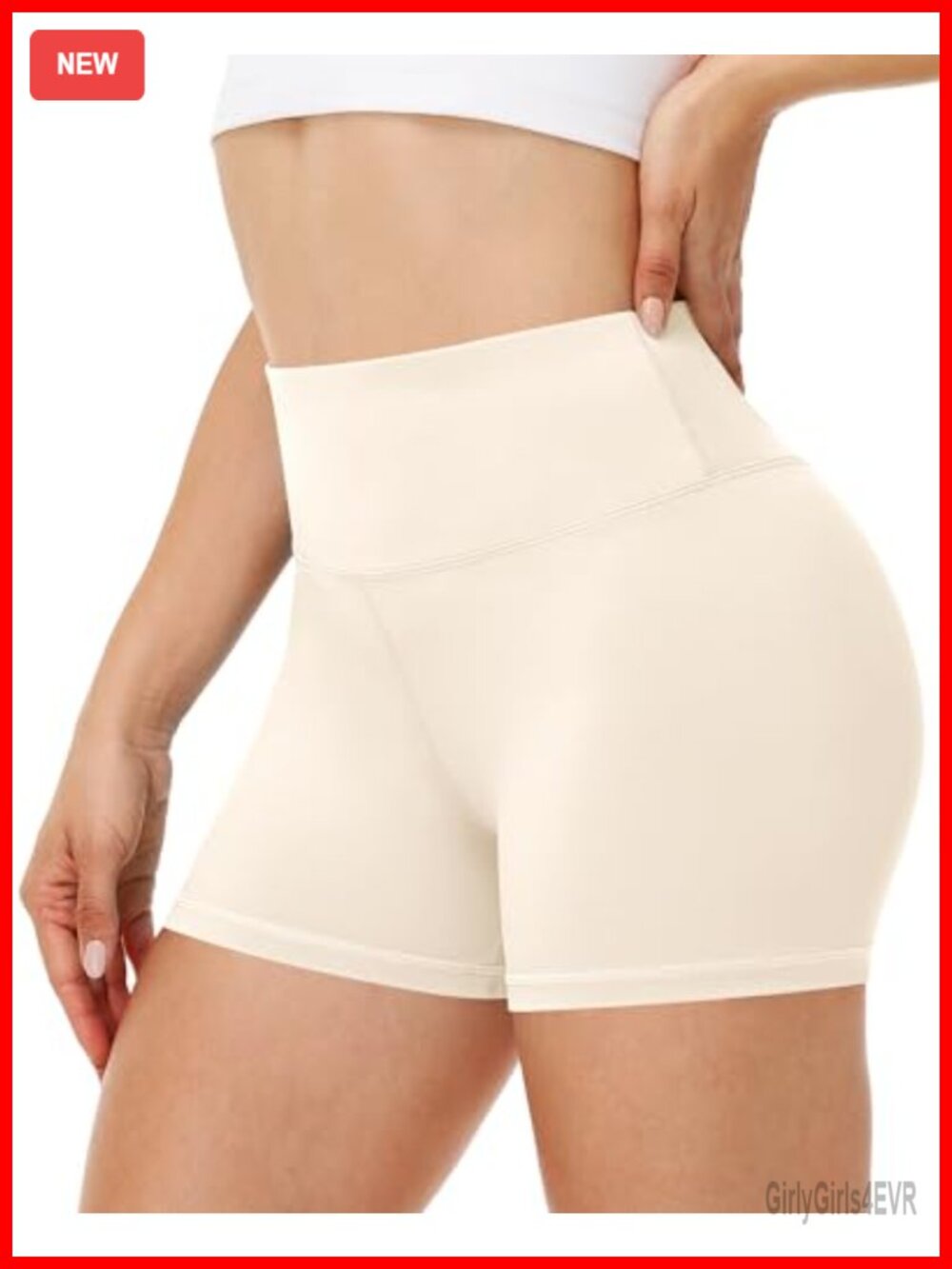 Women's High Waisted Biker Shorts Tummy Control 3" Inseam Polyester Spandex Gym